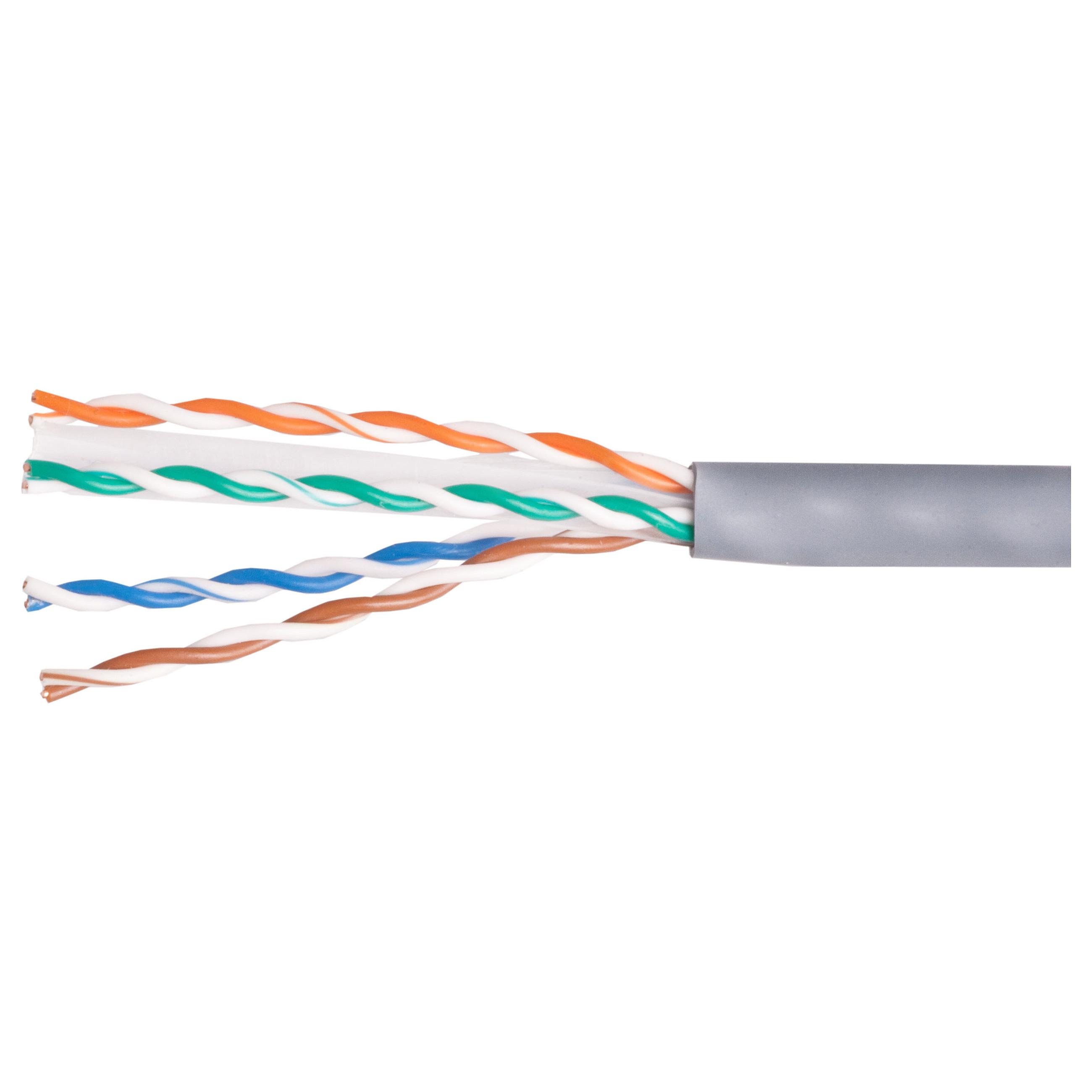 Equip Cat.6 U/UTP installationskabel LSZH 305 m - gråt netværkskabel, 250 MHz, AWG 23
