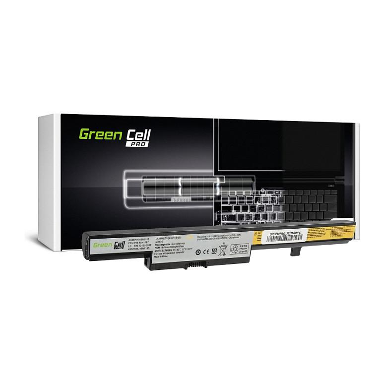 Green Cell PRO - Batteri til bærbar computer (svarende til: Lenovo L13L4A01, Lenovo L13M4A01, Lenovo L13S4A01) - Litiumion - 4-cellet - 2600 mAh - sort - for Lenovo B50-30 B50-45 B50-70 B50-80 B51-80 E50-80