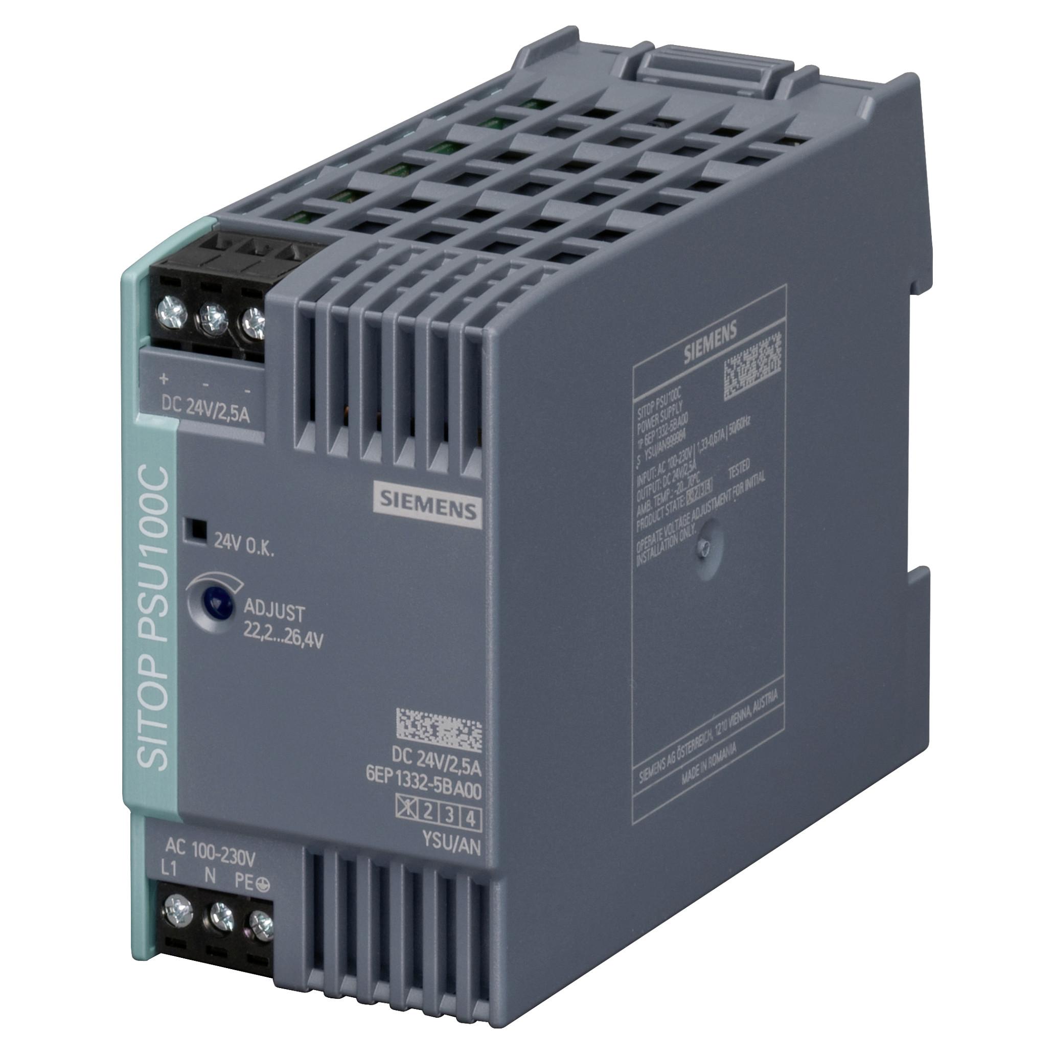 Siemens 6EP1332-5BA00, Indendørs, IP20, Flerfarvet, CE, RoHS, REACH, 45 mm, 80 mm