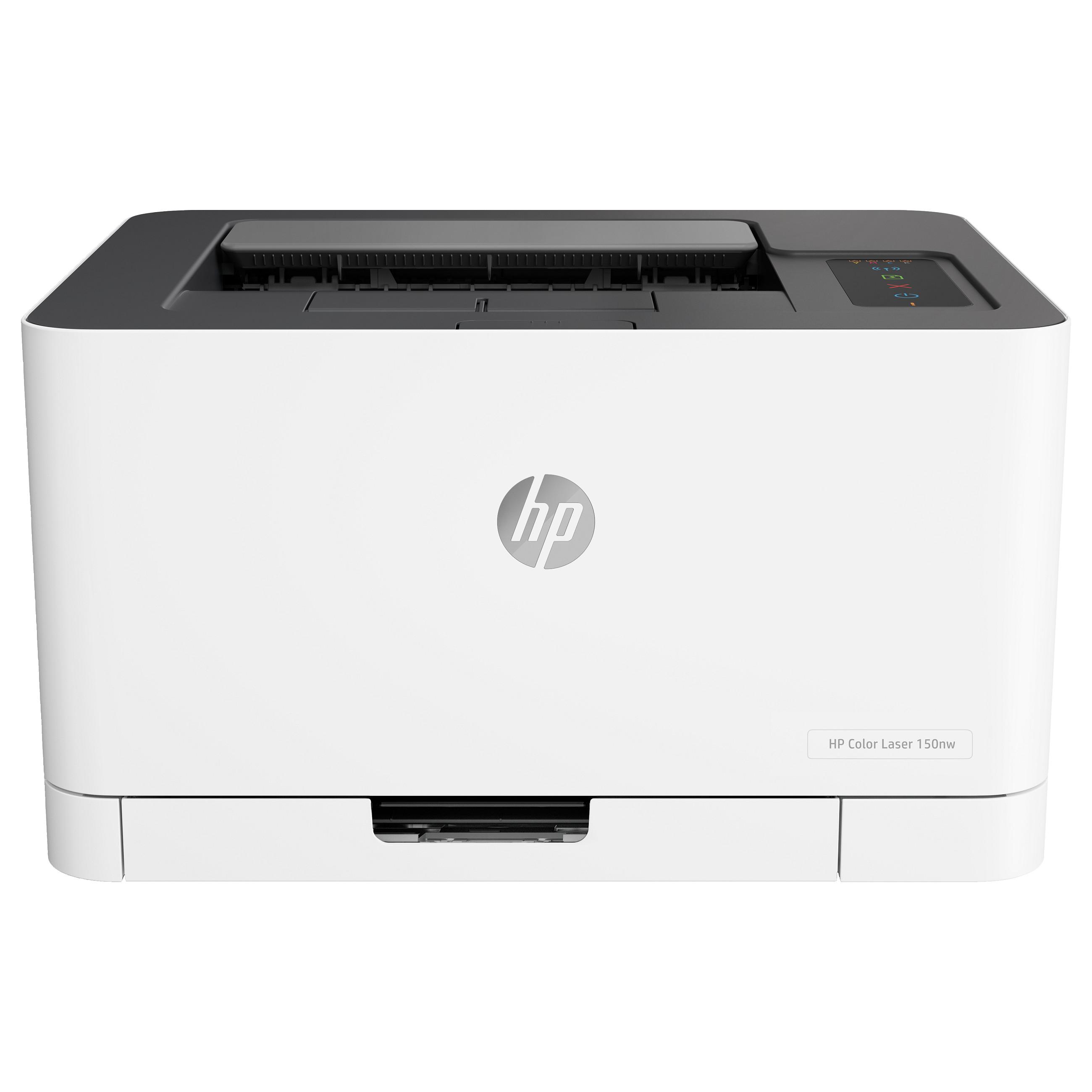 HP Color Laser 150nw - Printer - farve - laser - A4/Legal - 600 x 600 dpi 4 spm (farve) - op til 18 spm - kapacitet: 150 ark - USB 2.0, LAN, Wi-Fi(n)