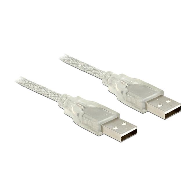 USB-kabel DeLOCK 83889 USB 2.0 A han til A han - 2 m transparent