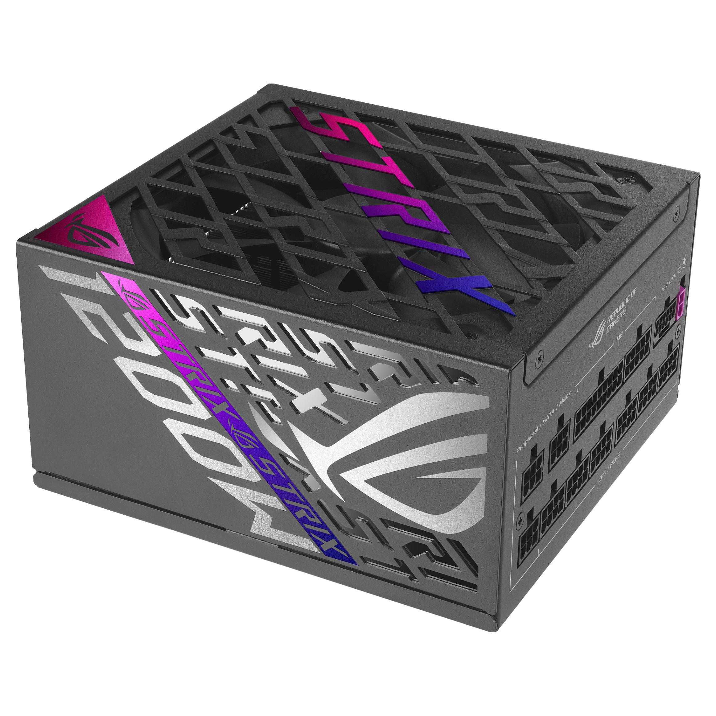 ASUS ROG Strix 1200P Gaming strømforsyning 1200 W ATX 3.1 80 PLUS Platinum - sort/multifarvet