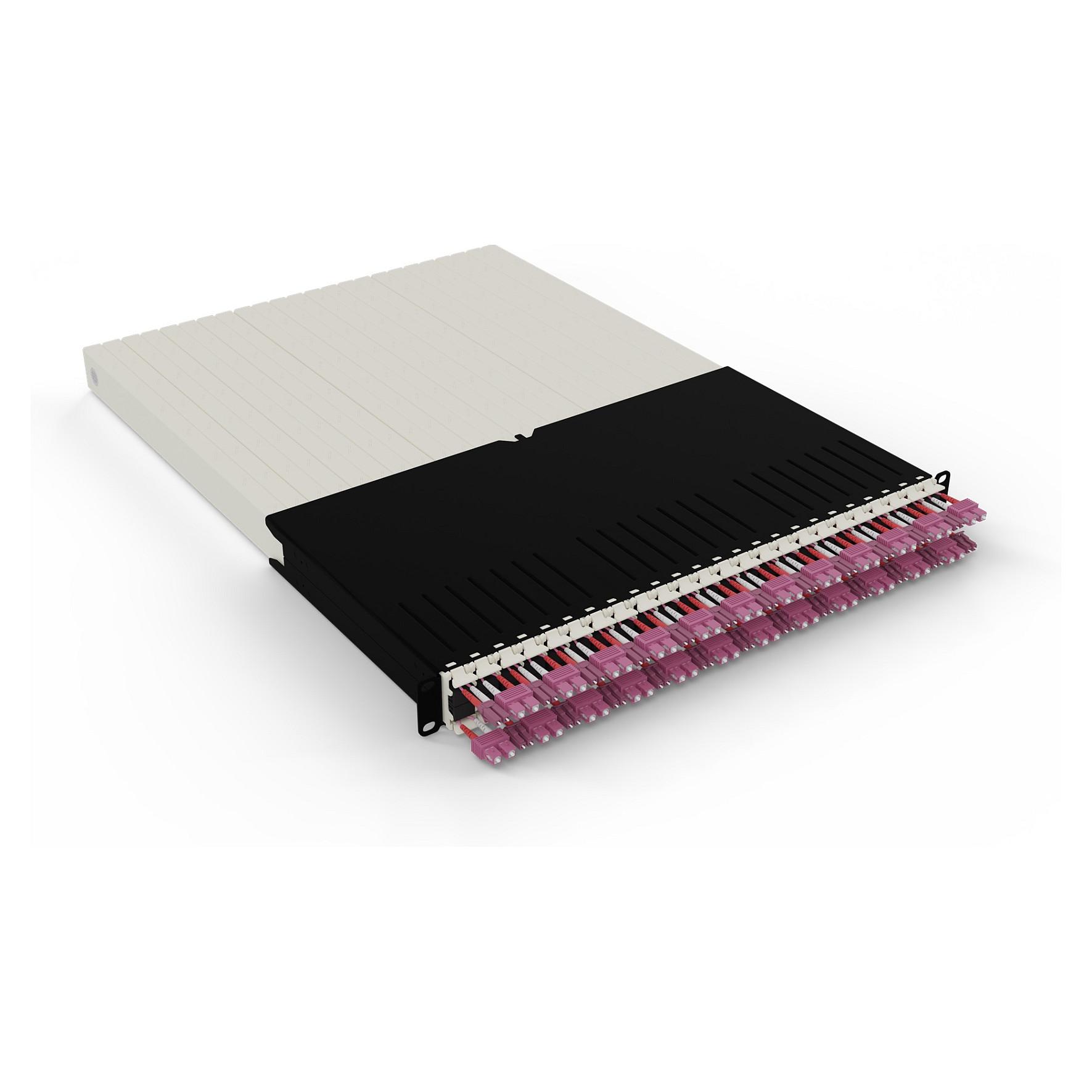 Kabelindtrækssystem PATCHBOX patchbox.one 30RU OM4 LC-SC - 24 kassetter