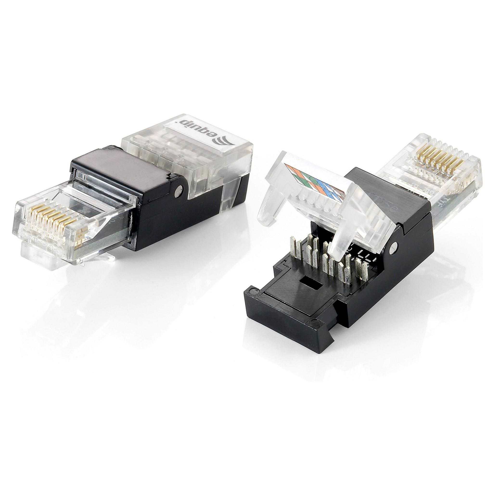 RJ45-stik Equip Cat5e værktøjsfrit - 2 stk.