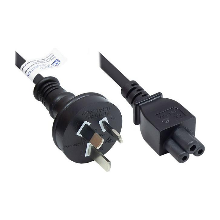 Strømkabel Good Connections Australien til C5 - sort, 1,8 m