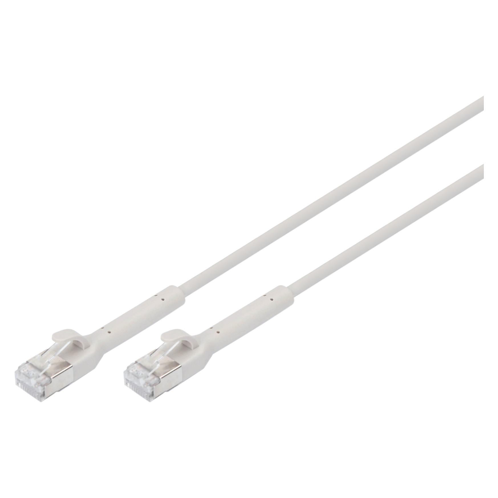 Netværkskabel Digitus Cat 6A F/FTP patchkabel - grå, 1 m