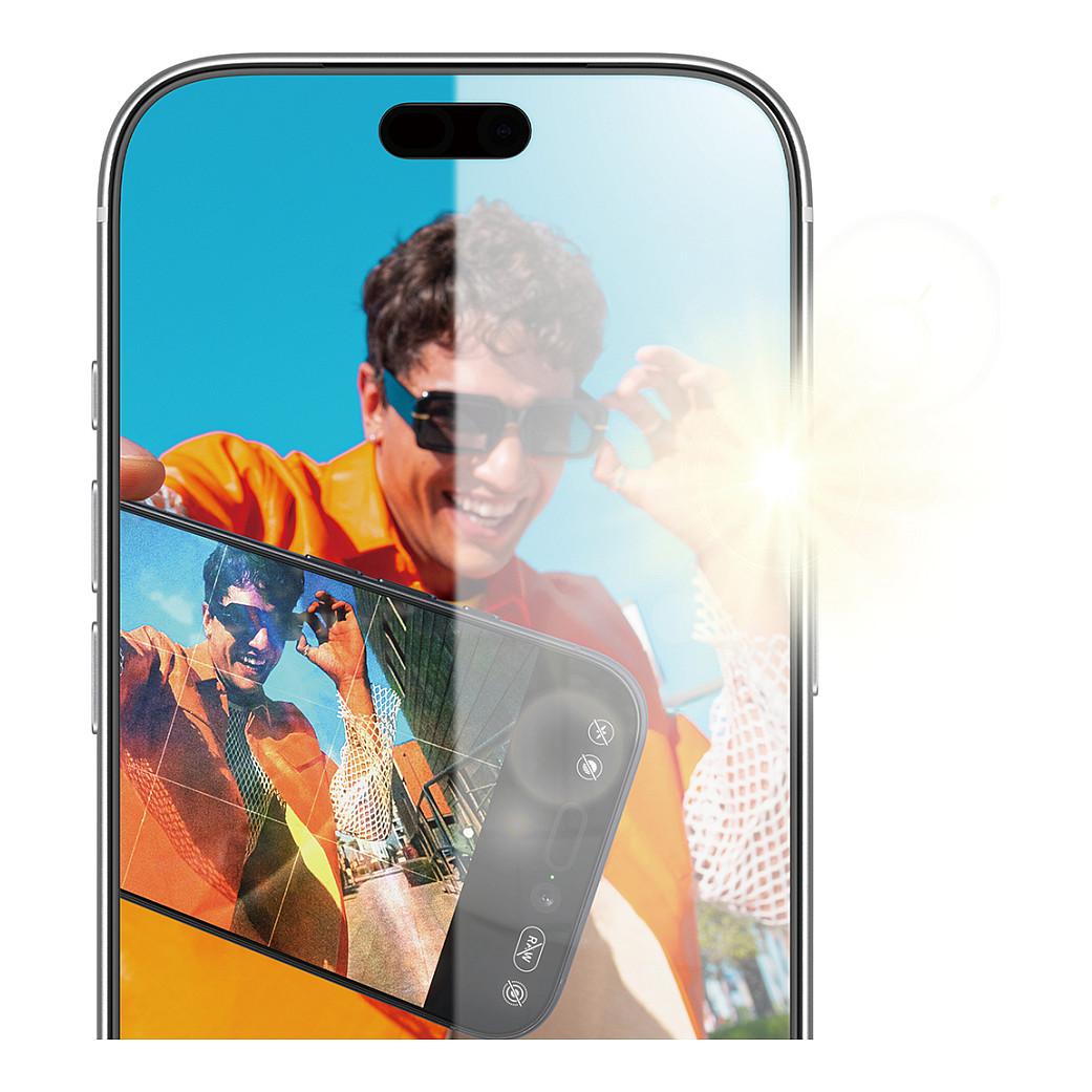 PanzerGlass - Skærmbeskytter for mobiltelefon - anti-reflective armor, w. FASTFIT IN-A-BOX - glas - rammefarve sort - for Apple iPhone 18 Pro
