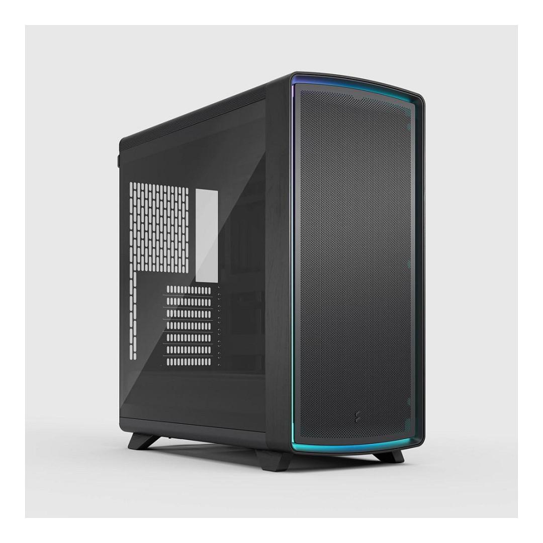 Fractal Design Summit Ambience Blackout TG Light Tint E-ATX kabinet med hærdet glas - sort