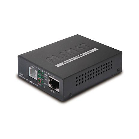 PLANET VC-231 netværksomformer til medie 100 Mbit/s Sort