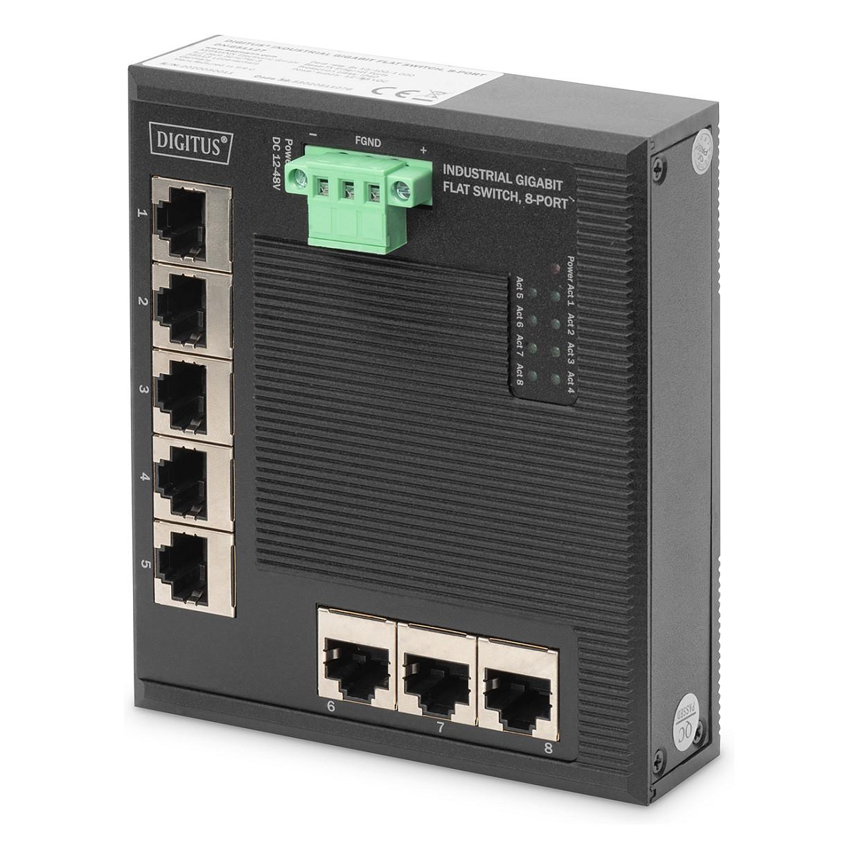 Digitus Dn-651127 Netværksswitch Ikke Administreret Gigabit Ethernet (10/100/1000) Sort
