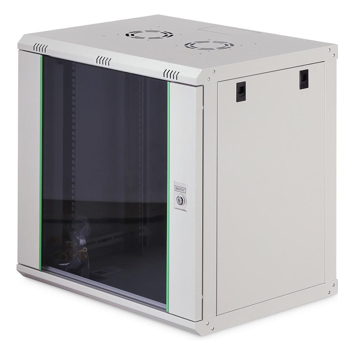 DIGITUS Professional Line DN-19 12-U-EC - Kabinet - vægmonterbar - grå, RAL 7035 - 12U - 19