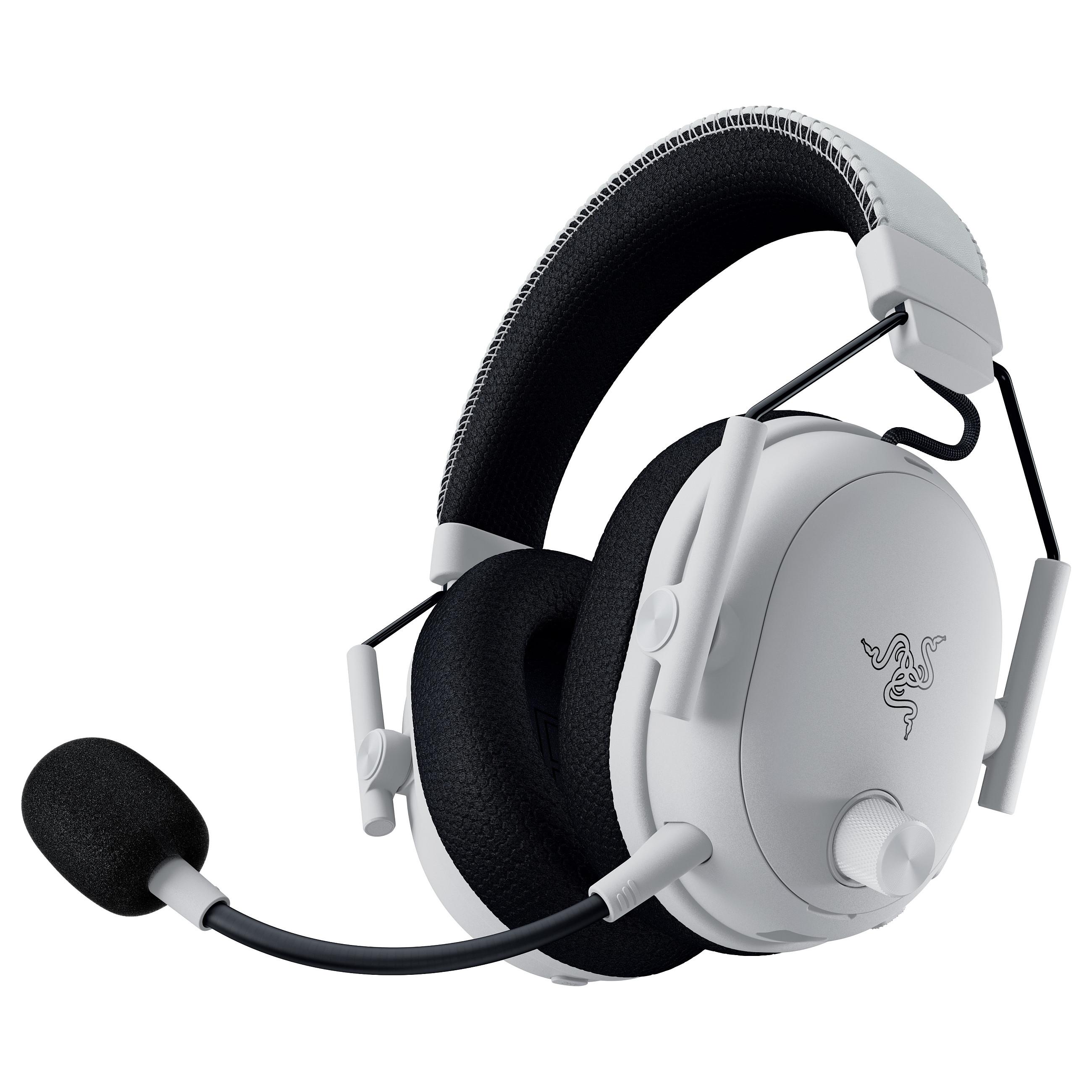 Razer BlackShark V3 Pro gaming-headset - kablet & trådløst, hovedbøjle, hvid
