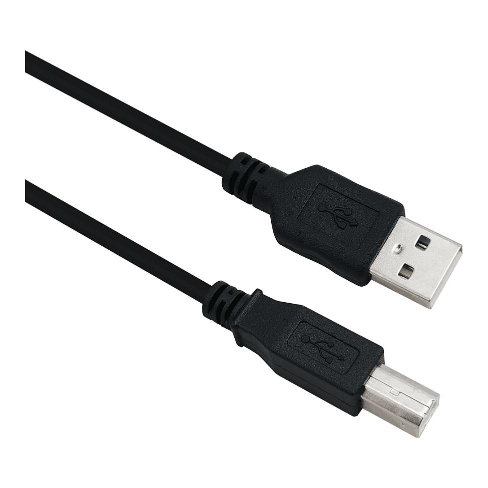 USB 2.0-kabel Helos 288306 USB-A til USB-B - 3 m, sort