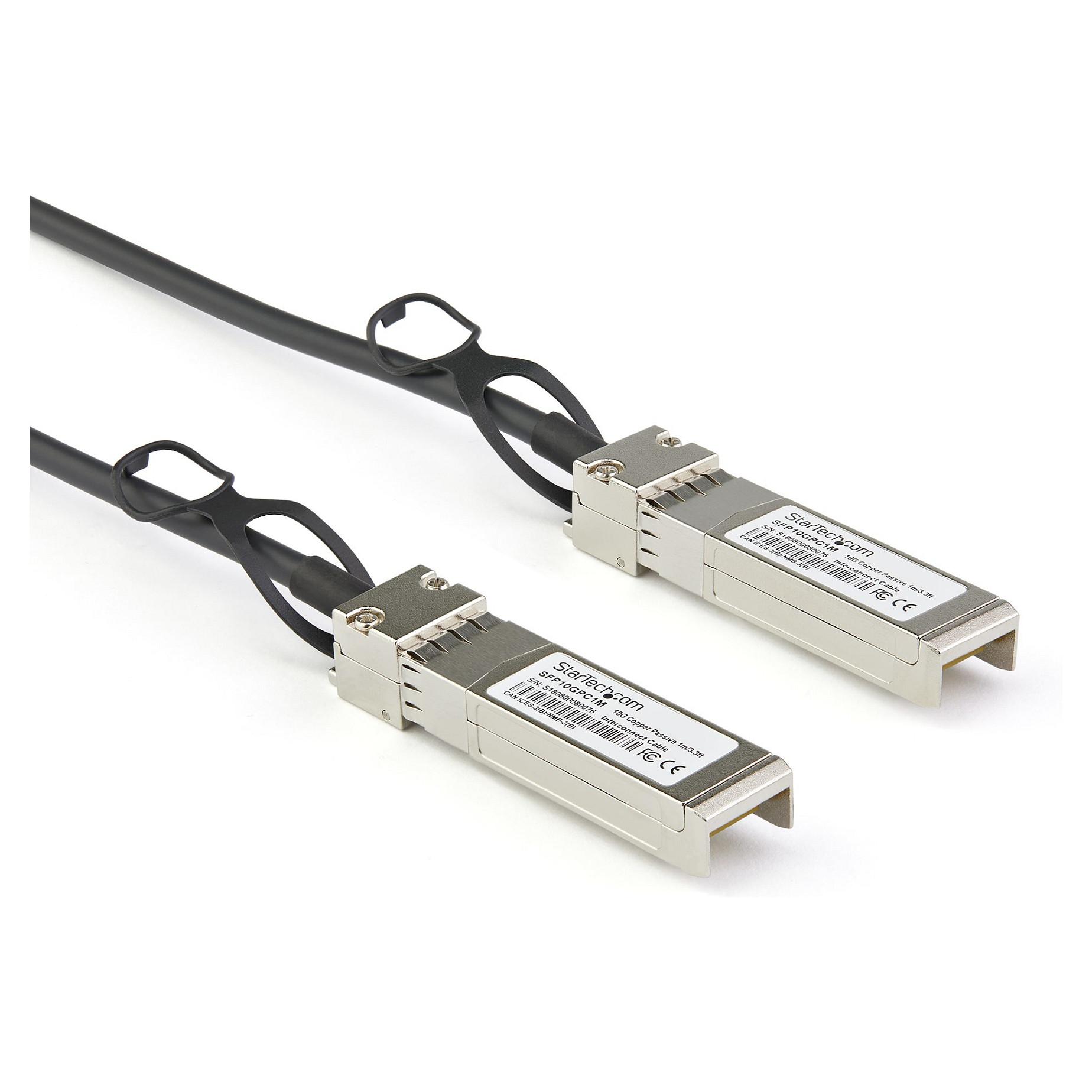 StarTech.com 3m SFP to SFP Direct Attach Cable for Dell EMC DAC-SFP-10G-3M - 10GbE - SFP Copper DAC 10 Gbps Passive Twinax Dobbelt-axial 3m 10GBase-kabel til direkte påsætning