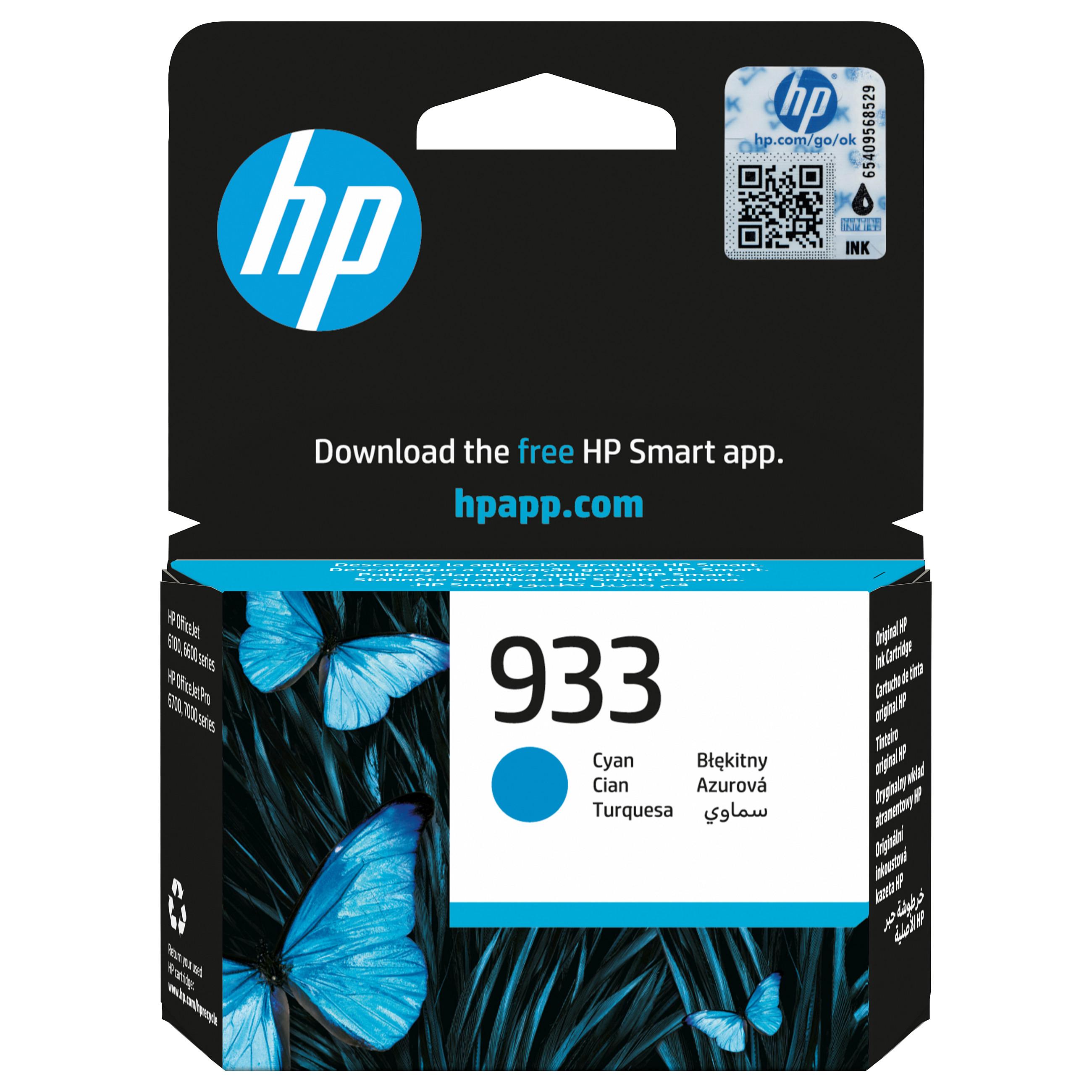 HP 933 - 4 ml - cyan - original - blækpatron