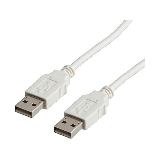 USB-kabel VALUE USB 2.0 USB-A til USB-A 3 m - hvid