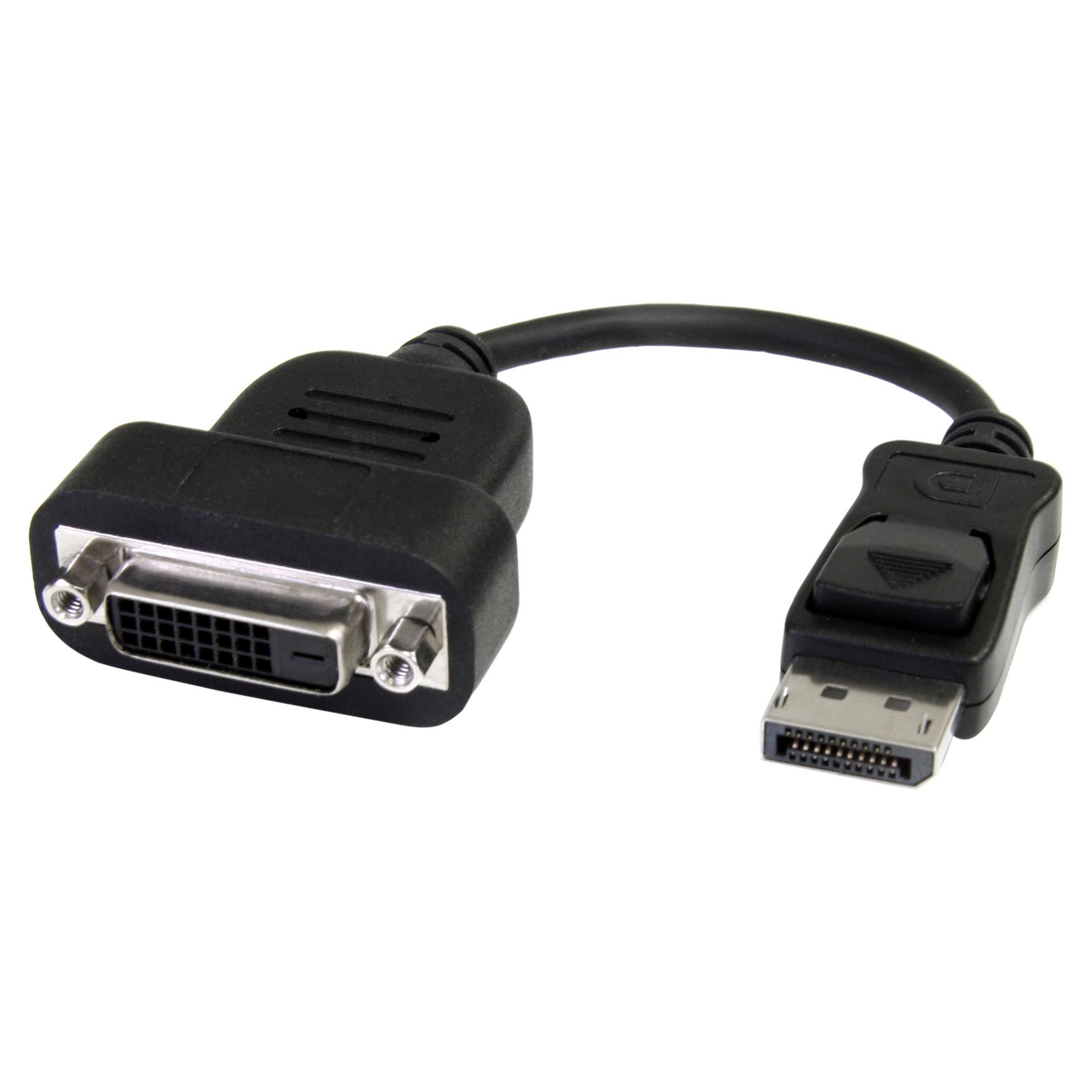 Startech Displayport To Dvi Active Adapter 0.2m Displayport Dvi-d Sort