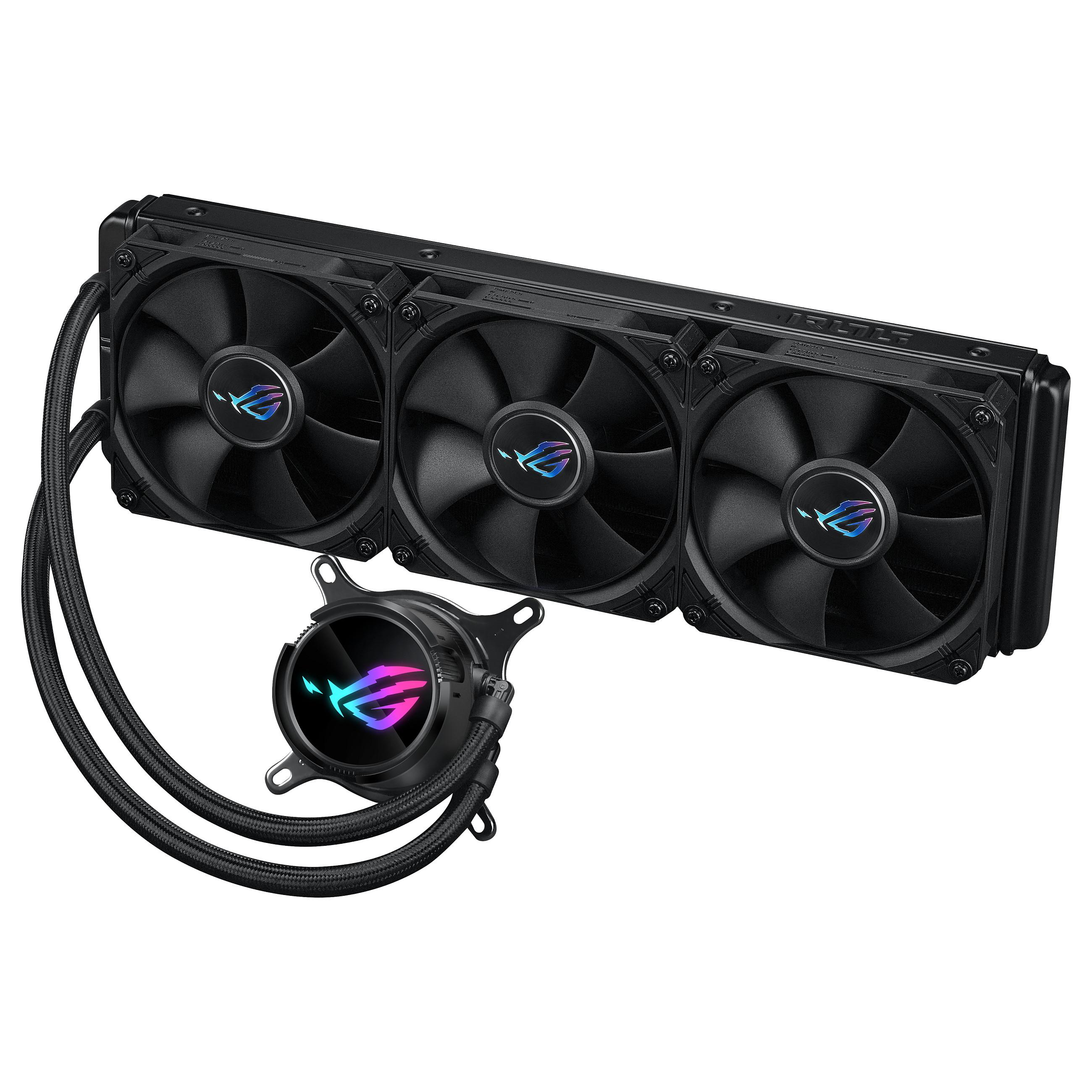 ASUS ROG STRIX LC III 360 CPU-vandkøler med LCD, 360 mm radiator og 3 x 120 mm blæsere