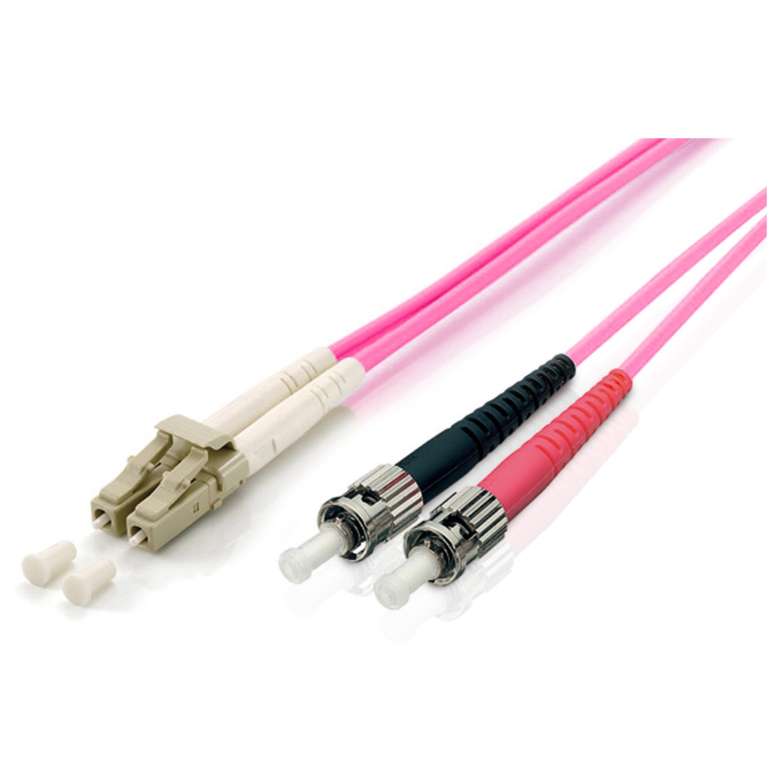 Fiberoptisk patchkabel Equip LC til ST OM4 multimode duplex - 2 m