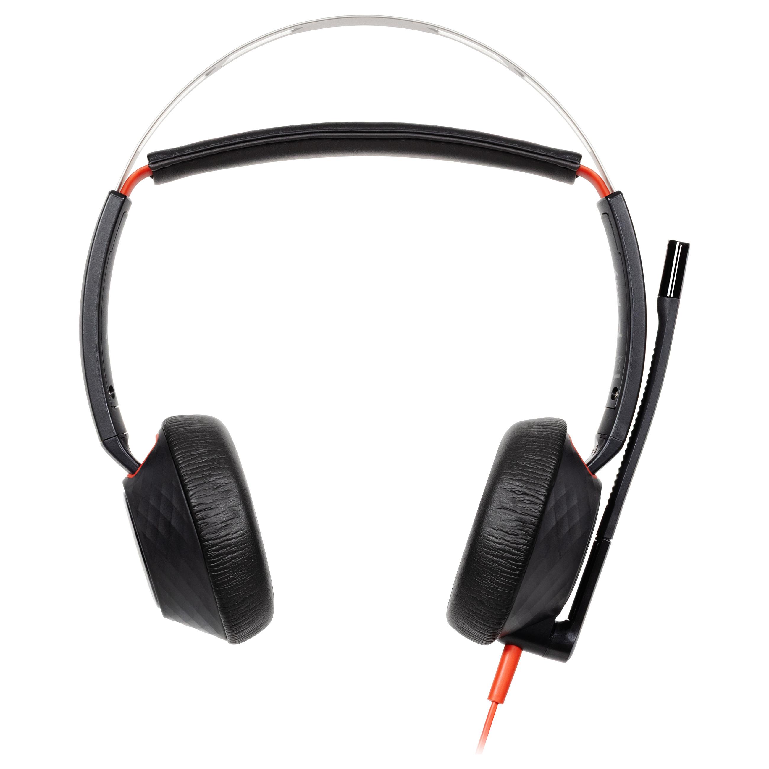 HP Poly Blackwire 5220 USB-C-stereoheadset + 3.5 mm stik +USB-C/A-adapter (bulk) (8X231A6)