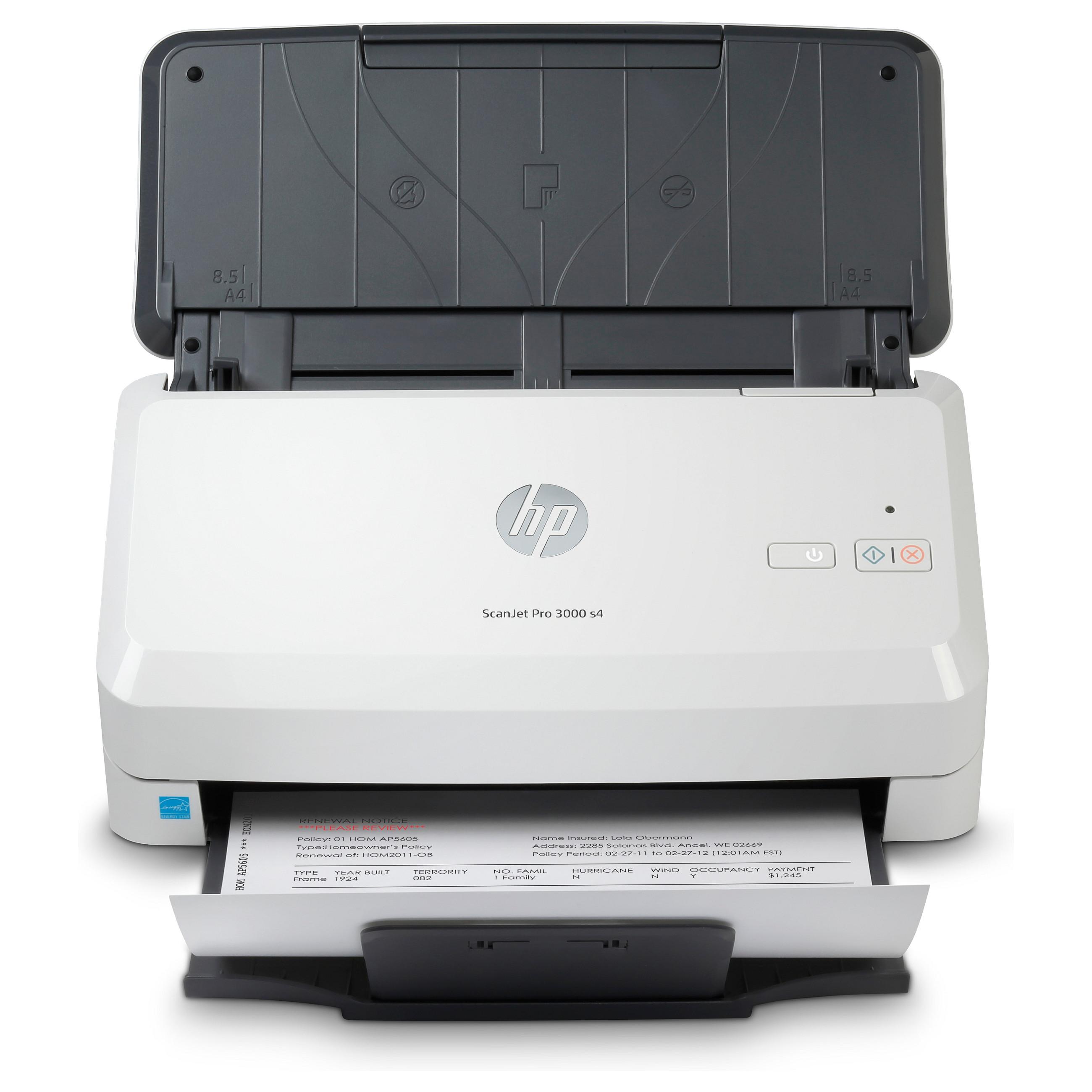 HP Scanjet Pro 3000 s4 Sheet-feed - Dokumentscanner - CMOS / CIS - Duplex - 216 x 3100 mm - 600 dpi x 600 dpi - op til 40 ppm (mono) - ADF (50 ark) - op til 4000 scanninger pr. dag - USB 3.0