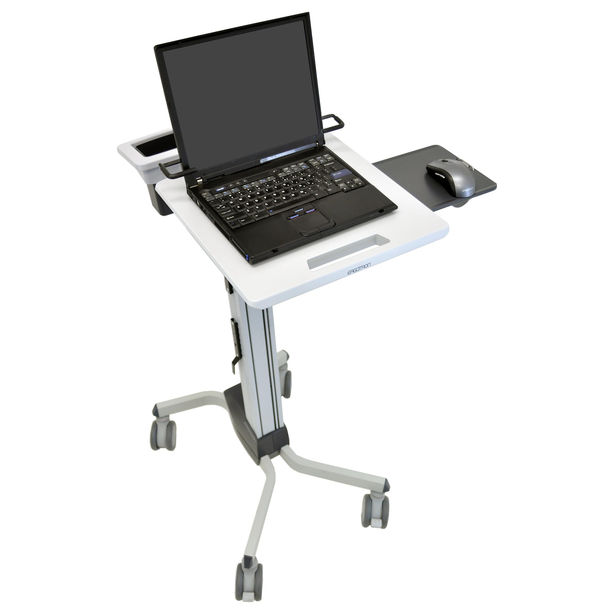 Ergotron Neo-Flex - Vogn med hjul - for notebook/mus/stregkodescanner - højkvalitetsplastik, aluminium, stål - totonet grå - skærmstørrelse: 12-17.3