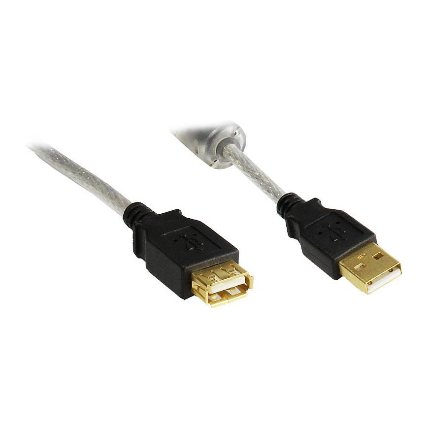 USB 2.0-forlængerkabel econ connect A han til A hun - 3 m