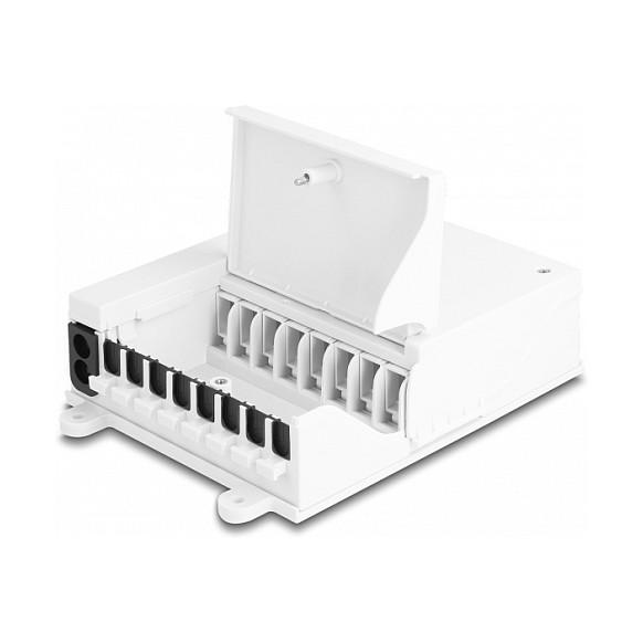Fiberfordelingsboks DeLOCK 87949 FTTH indendørs 8 port - hvid
