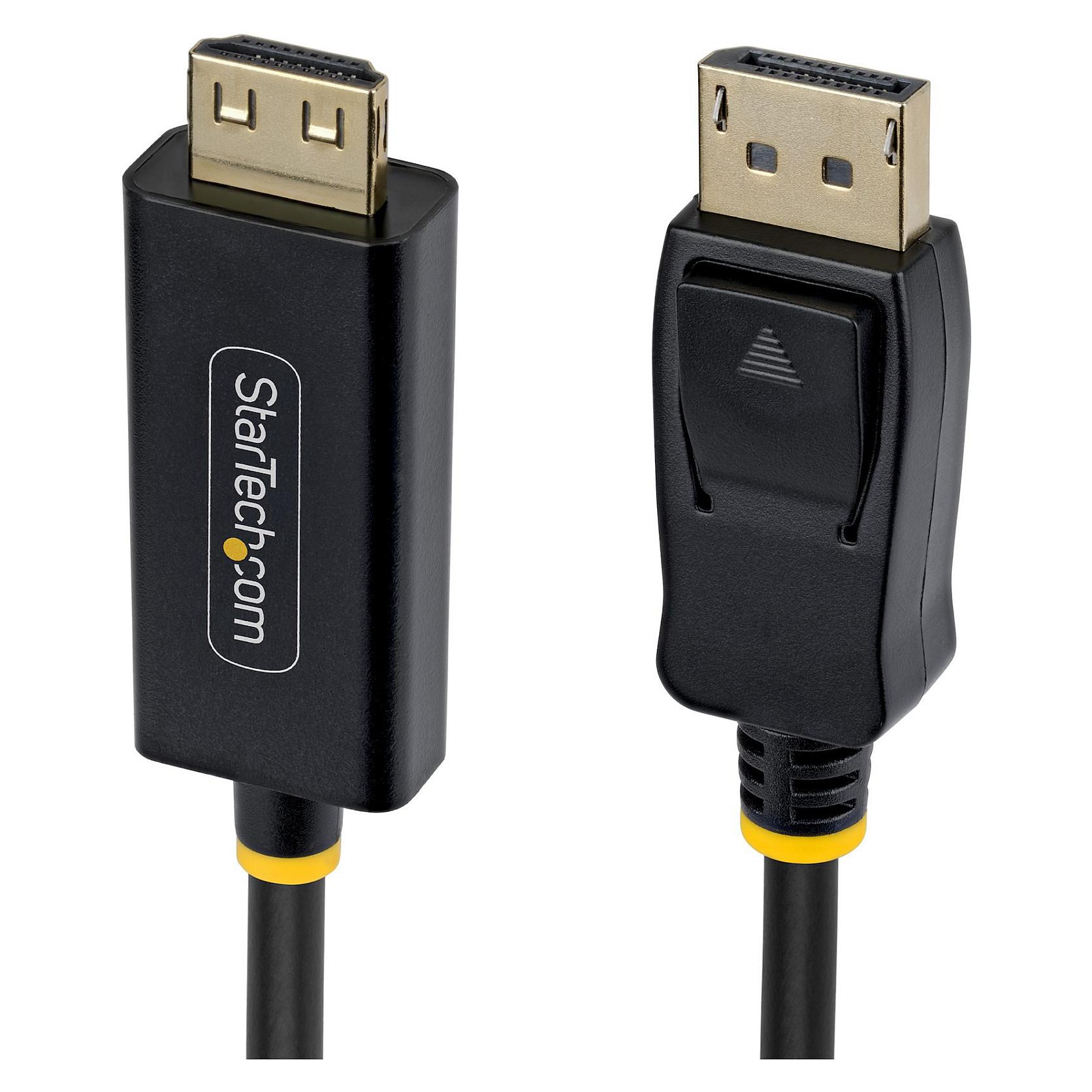 Startech - Adapterkabel - DisplayPort han til HDMI han - 2 m - sort - 4K60 Hz support, Ensrettet, aktiv