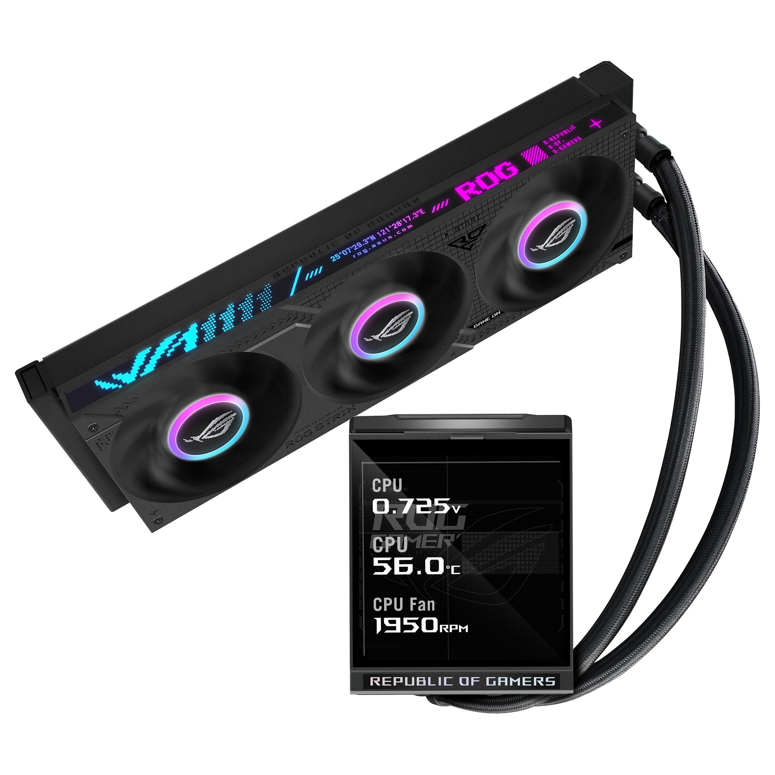 ASUS ROG Strix LC IV 360 ARGB LCD - 360 mm vandkøler CPU Køler - GEEKD.dk