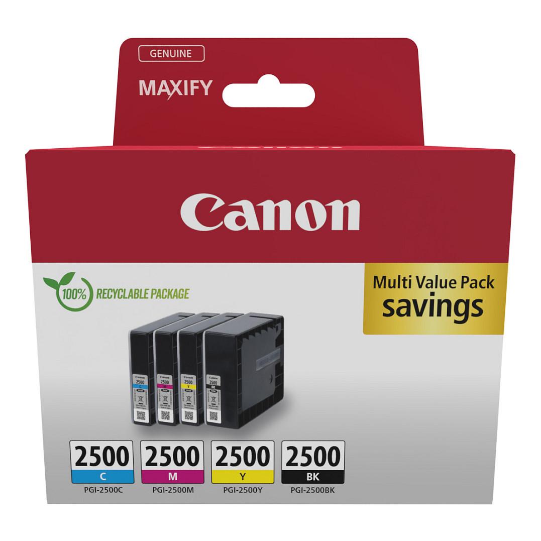 Canon PGI 2500 BK/C/M/Y Multipack Sort Gul Cyan Magenta Blækbeholder