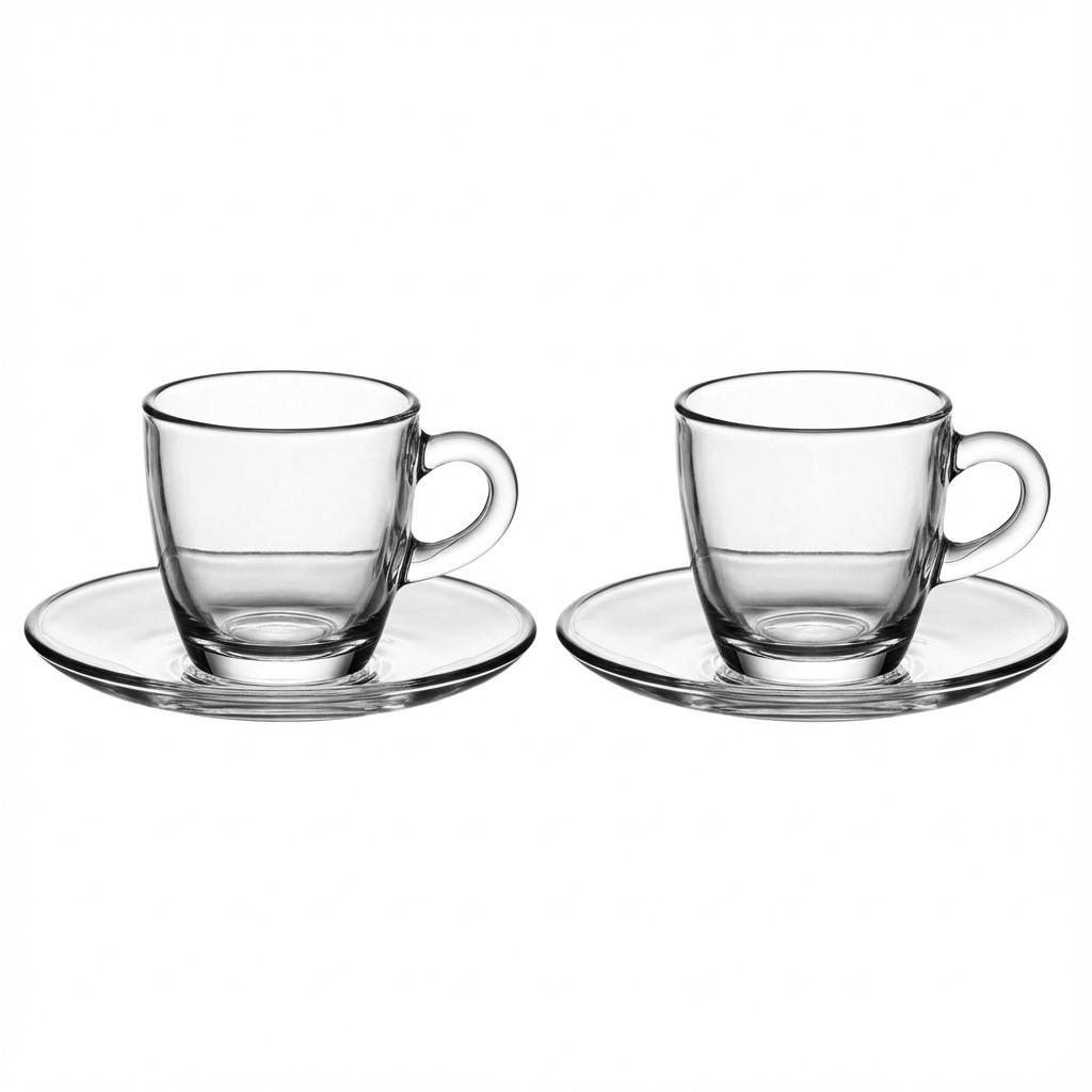 Bialetti - Classic - Sæt med 2 espressokopper af glas