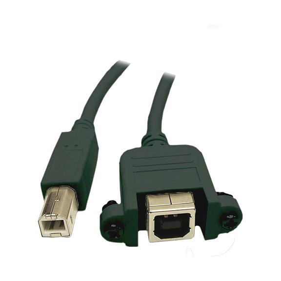 USB 2.0 forlængerkabel USB-B han til indbygnings-USB-B hun - 1,8 m
