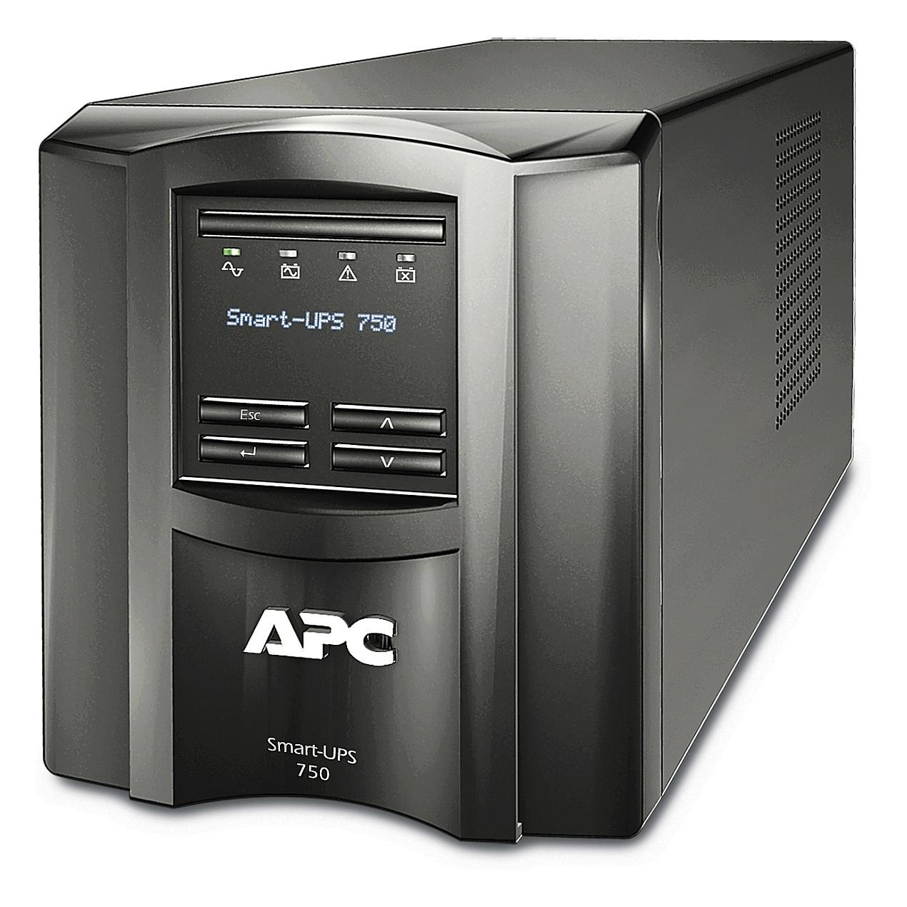 UPS APC Smart-UPS SMT750C 750 VA/500 W 120 V - sort