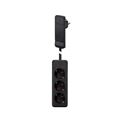 Stikdåse med fladstik Bachmann SmartPlug 933.014 - sort, 1,6 m