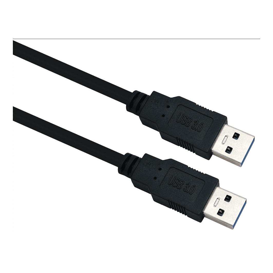 USB-kabel Helos 288324 USB-A til USB-A - 5 m, sort