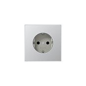 Stikkontakt JUNG AL1520 SCHUKO - aluminium