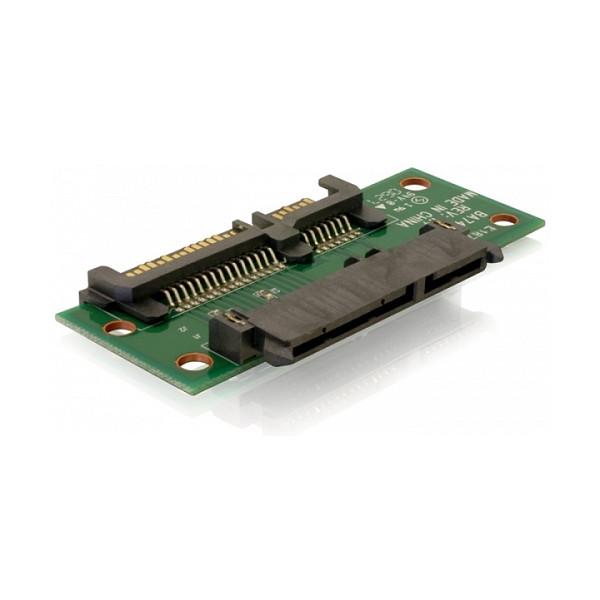 SATA 22-pin adapter DeLOCK han til hun