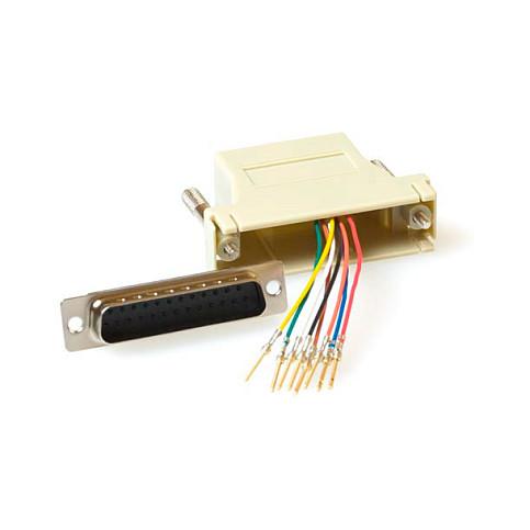 ACT Mountable Heavy Duty Adapter RJ-45 Female to 25 pole D-Sub Male