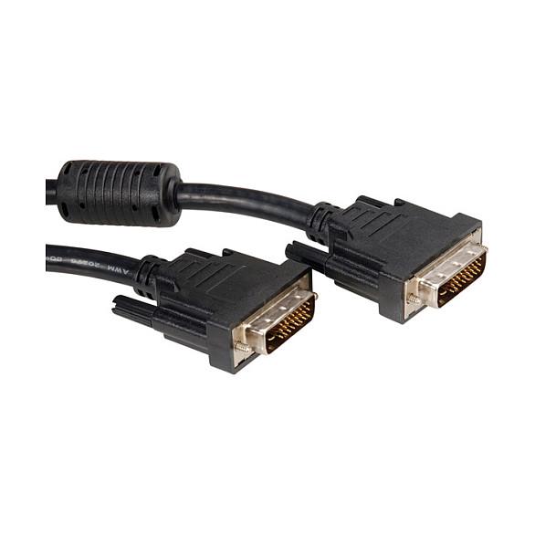DVI-D kabel ROLINE Dual Link 10 m - sort