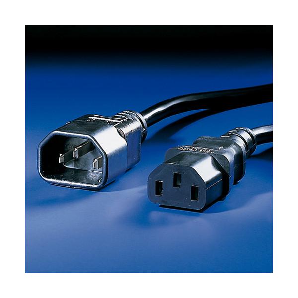 Apparatkabel VALUE C14 til C13 - 3 m, sort