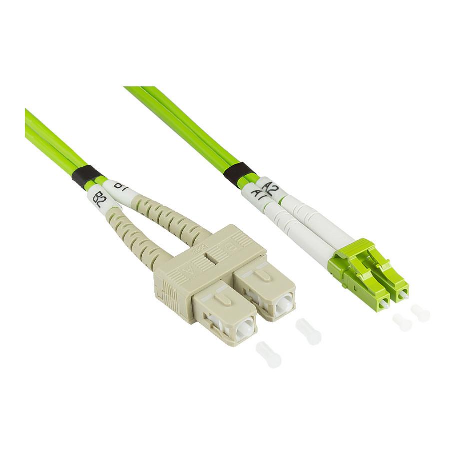Fiberoptisk duplex patchkabel Good Connections OM5 50/125 LC/SC 30 m