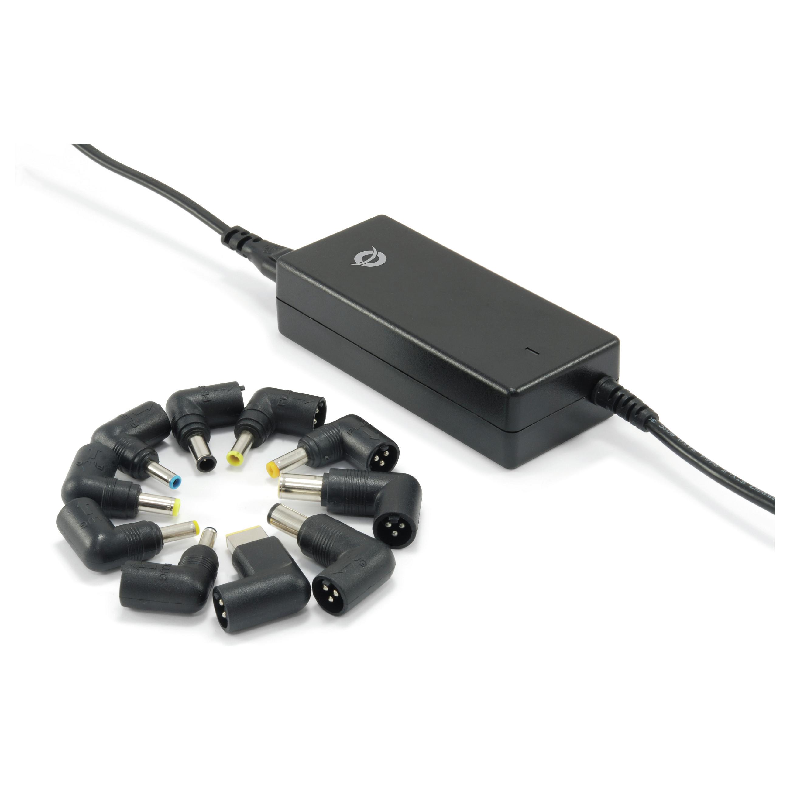 Conceptronic universal notebook-adapter 65 W med 12 strømstik