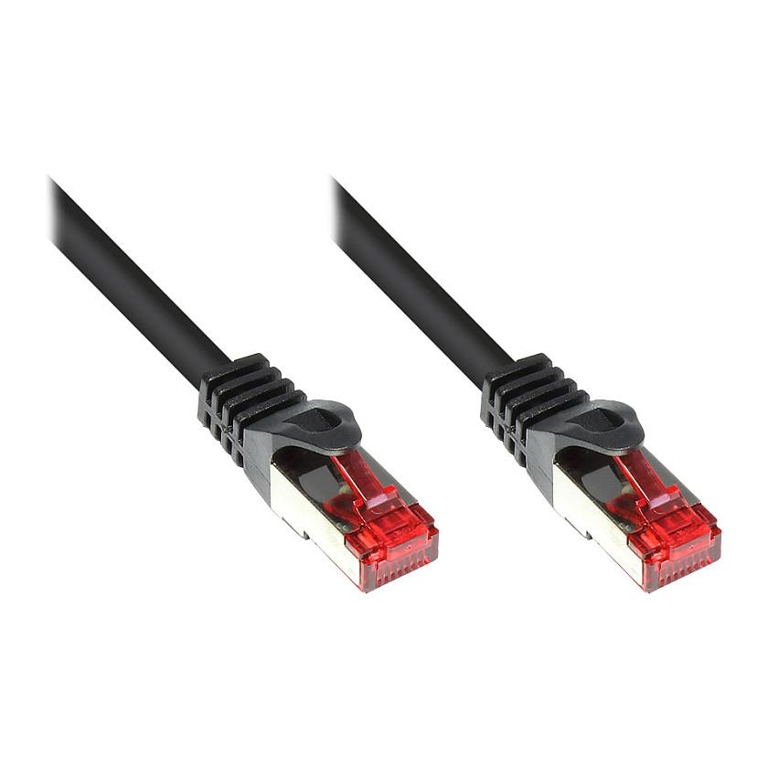 Patchkabel Cat. 6 S/FTP - sort, 7,5 m