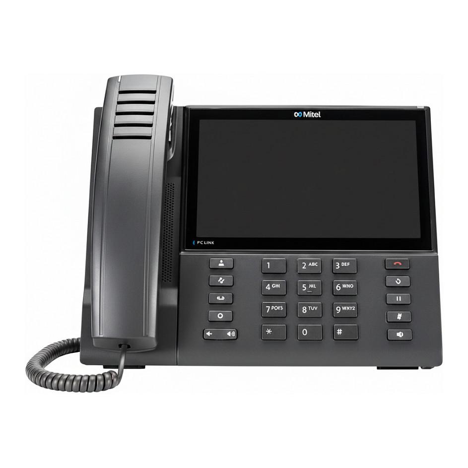 Mitel 6940w IP-telefon med håndsæt, display og numerisk tastatur til fastnet og IP-telefoni
