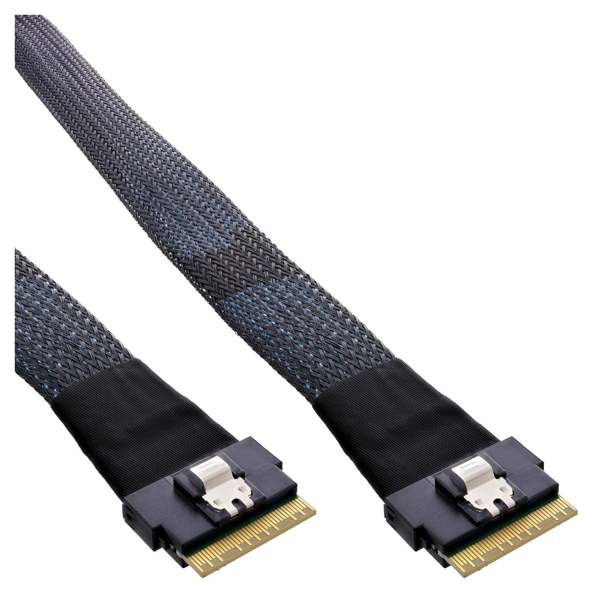 SlimSAS x8-kabel InLine 27647A SFF8654 til SFF8654 48G - 50 cm