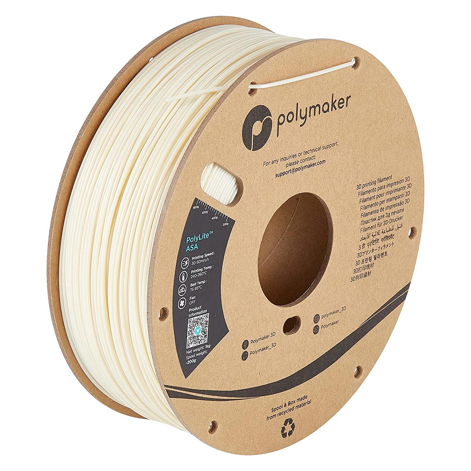 3D-printerfilament Polymark ASA 1,75 mm - Natural 1 kg