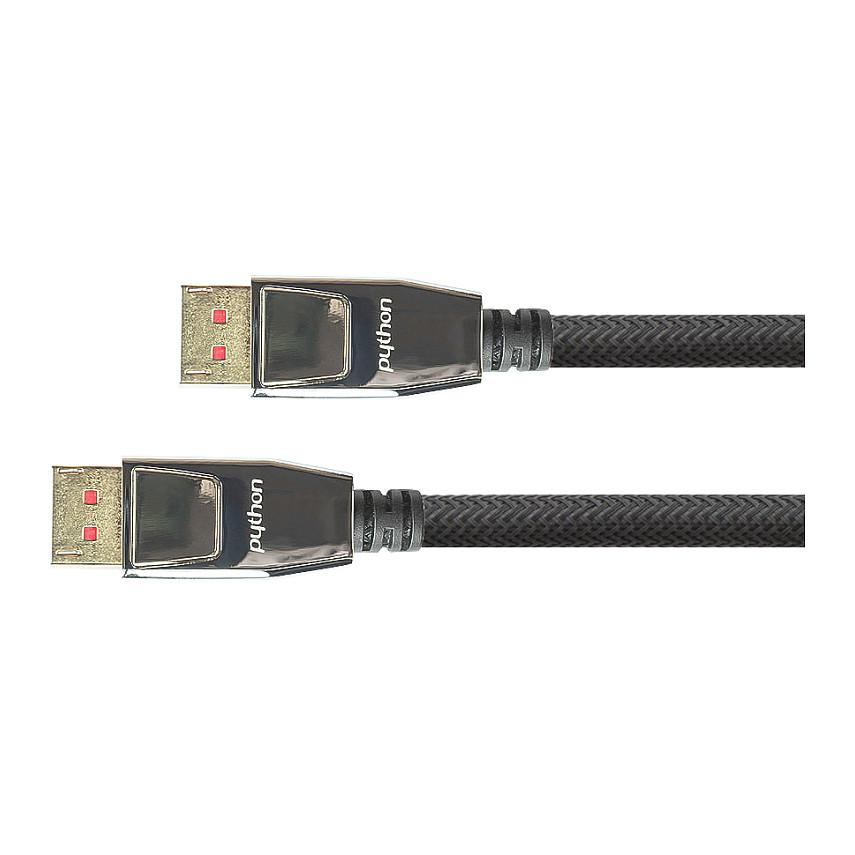 DisplayPort-kabel Python 1.4 5 m 8K UHD 60 Hz - sort