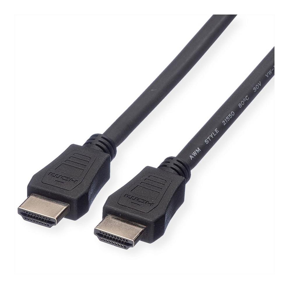 HDMI-kabel VALUE High Speed med Ethernet LSOH - sort, 7,5 m