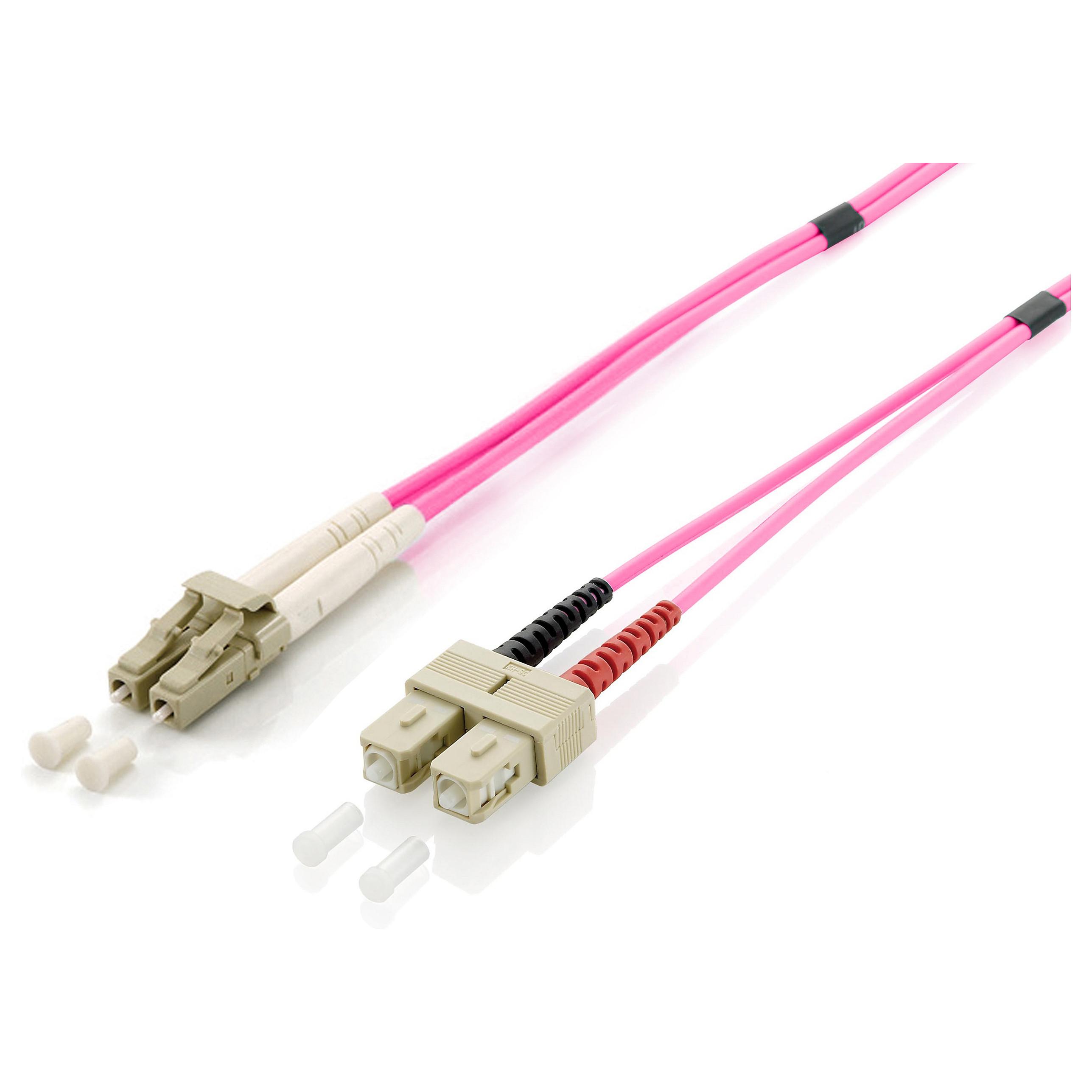Fiberpatchkabel Equip LC til SC OM4 duplex - 3 m